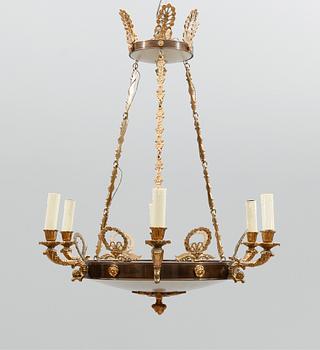 TAKAMPEL, empirestil, 1900-talets mitt. Höjd ca 75 cm.