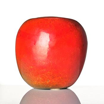 Hans Hedberg, a faience sculpture of an apple, Biot, France.