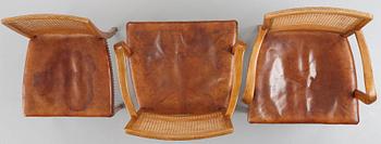 A set of 10+2 dining chairs, Denmark 1940's.