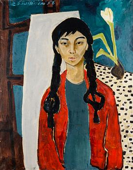 REIDAR SÄRESTÖNIEMI, A GIRL WITH BRAIDS.