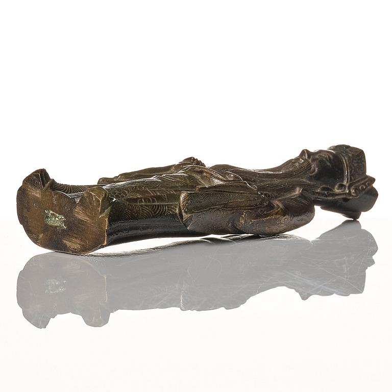 Skulptur, brons. Qingdynastin, 17/1800-tal.