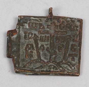 PARTI RESEIKONER, 4 st, mässing, troligen Ryssland.