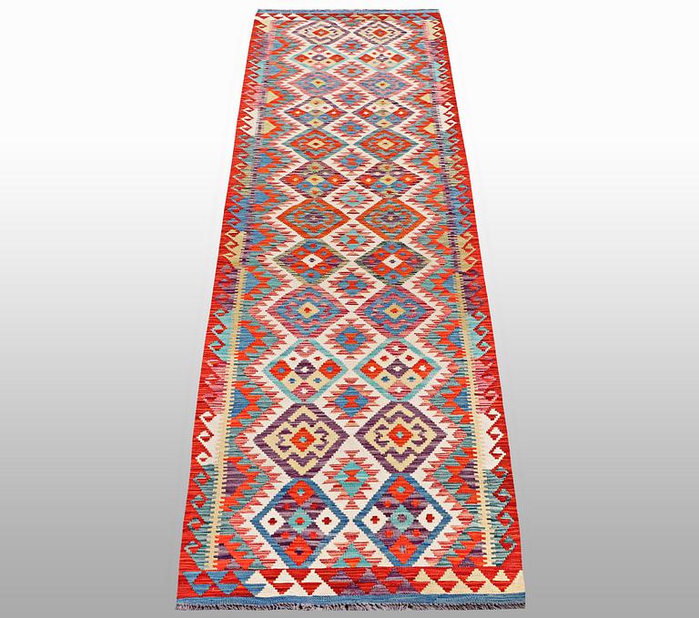 A runner, Kilim, ca 395 x 78 cm.