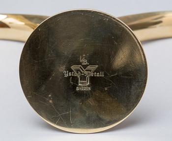 LJUSSTAKAR, 4 st, mässing. "Lilja", Ystad Metall, Ivar Ålenius Björk.