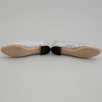 MIU MIU, ballerinaskor , storlek 38 1/2.