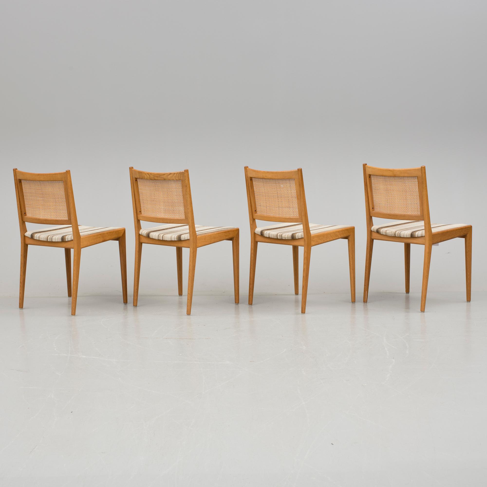 STOLAR, 4 stycken, Karl-Erik Ekselius för Firma J O Carlsson, Vetlanda, 1950/60-tal.
