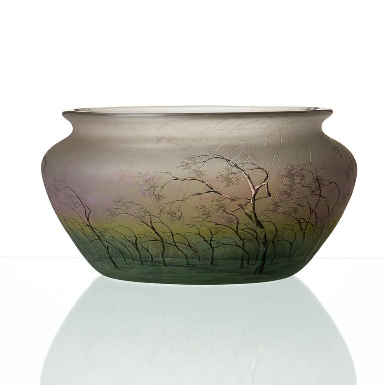 DAUM, skål, Nancy, Frankrike, jugend, ca 1900.