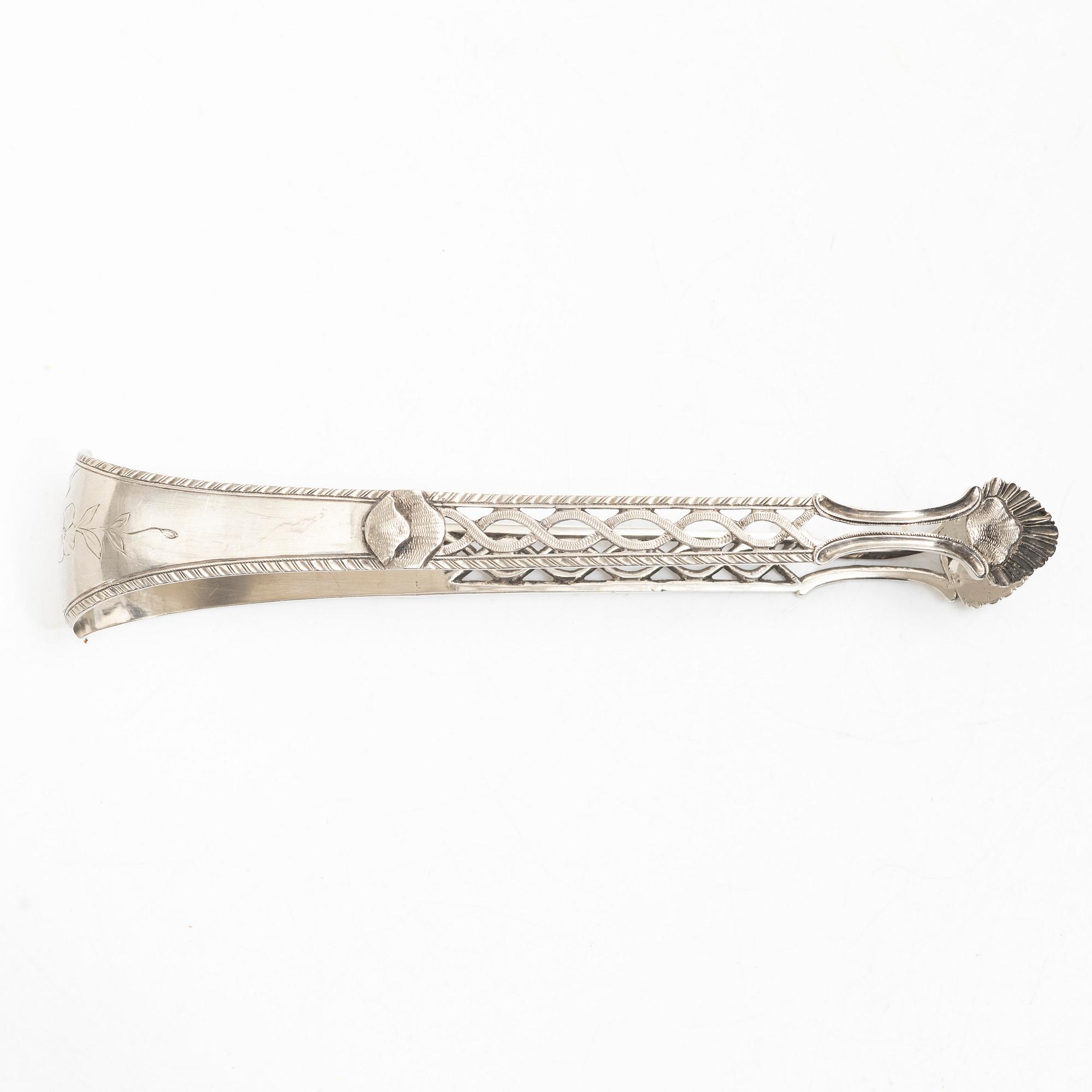 Carl Fredrik Seseman, sockertång, silver, Arboga 1788.