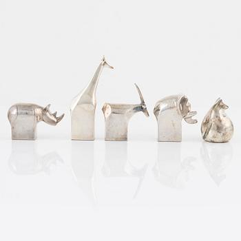 Figuriner, 5 st, bl.a. Gunnar Cyrén, Dansk Designs, Japan.