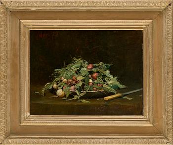 Okänd konstnär, 1800-tal, Stilleben med Grönsaker.