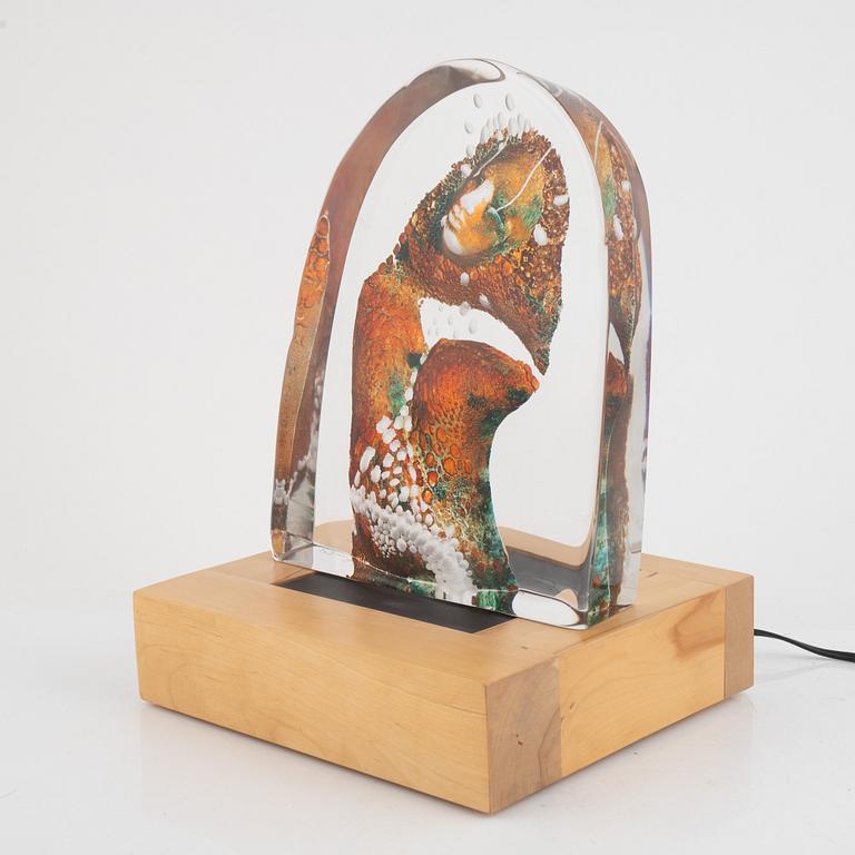 Erika Höglund, skulptur, glas, Målerås, unik, 2000.