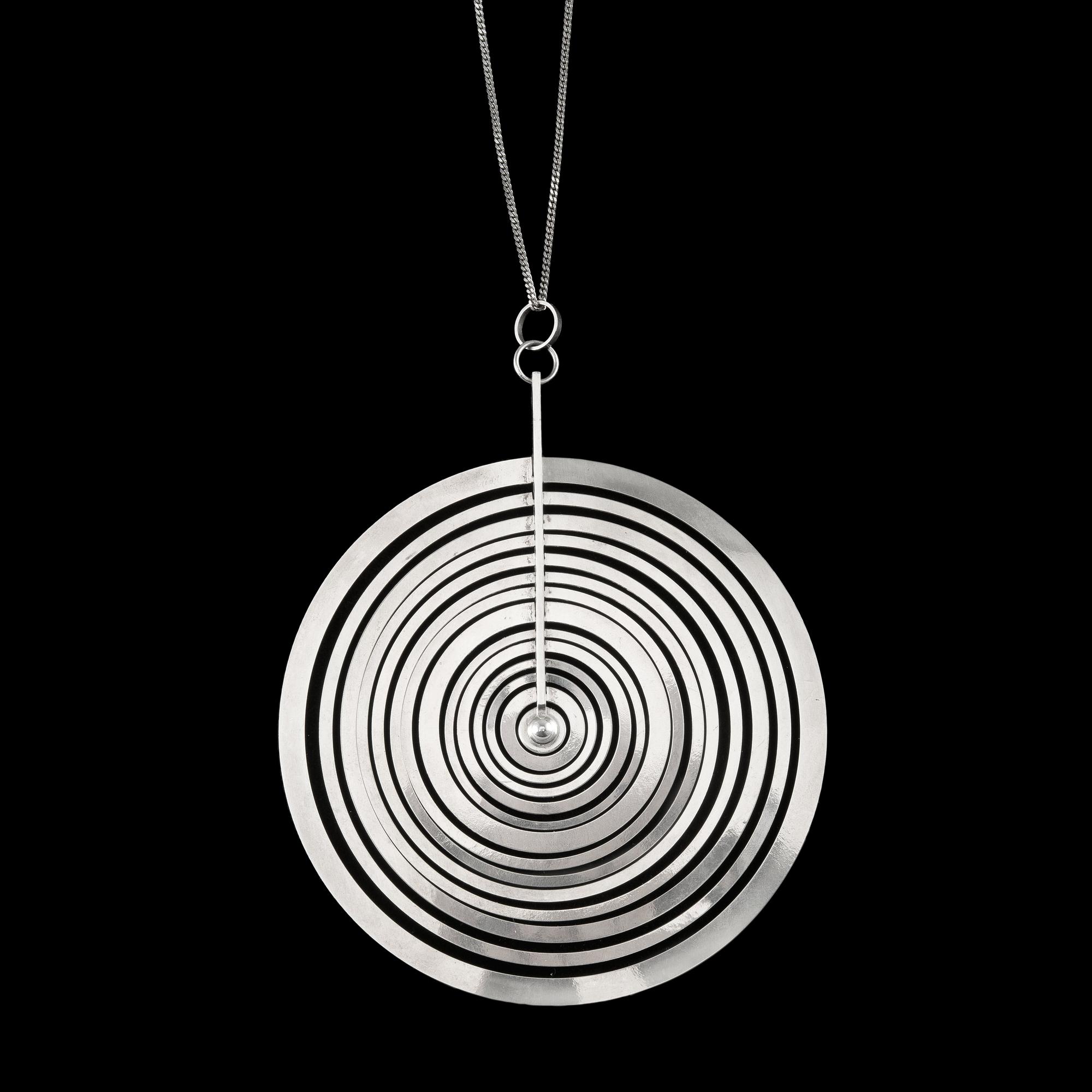 Tapio Wirkkala, A PENDANT, silver, "Silver Moon", N. Westerback, Helsinki 1971. Weight 45 g.