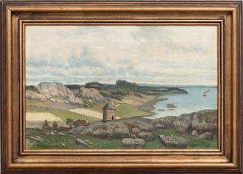 CARL AUGUST FAHLGREN, olja på duk. Signerad och daterad 1896.