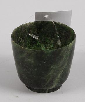 PARTI KINESISKT, 4 st, glas, sten, keramik.