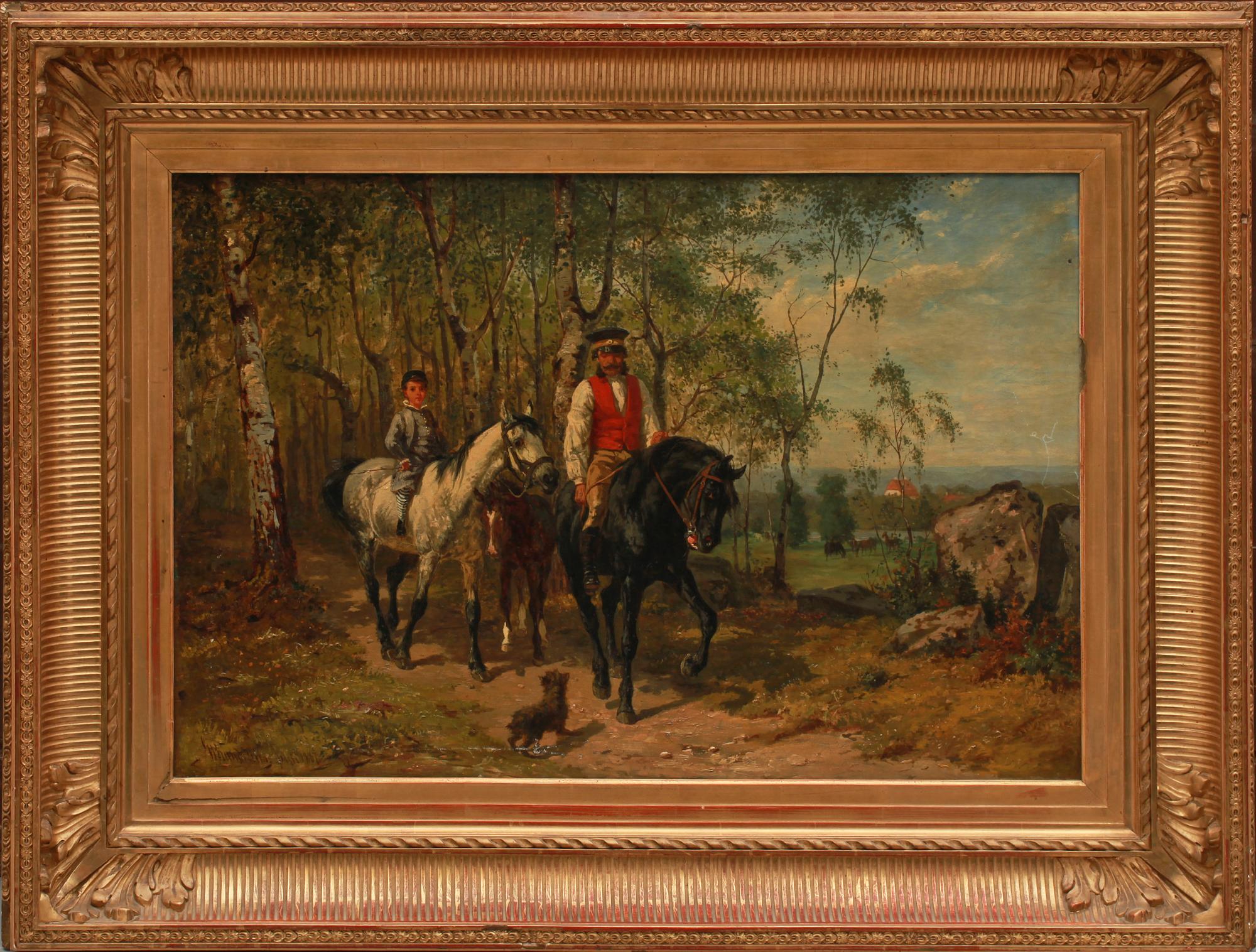 GUSTAF BRANDELIUS, olja på duk, sign och dat Paris 1867.