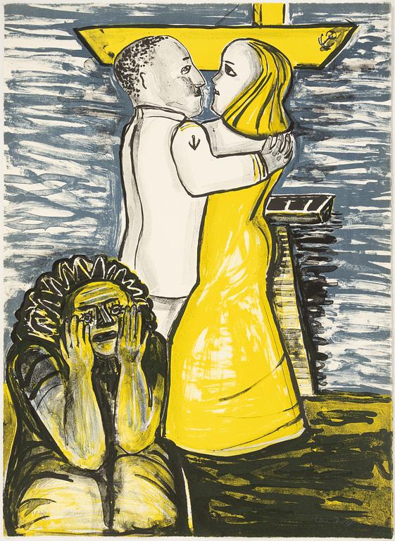 Lena Cronqvist, färglitografi, signerad och numrerad LC 36/40.