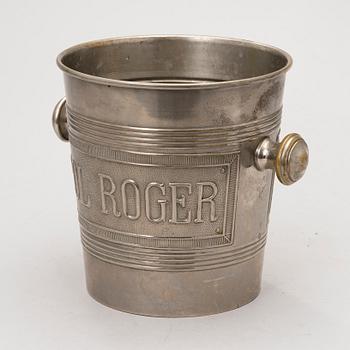 SAMPPANJAJÄÄHDYTIN, metallia,  Pol Roger, Ranska.