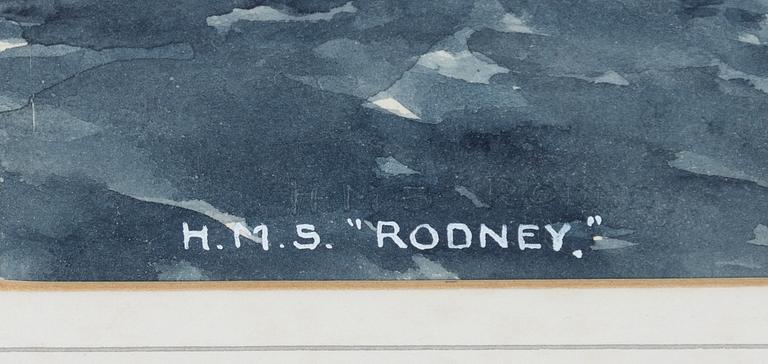 Eric Erskine Cambell Tufnell, H M battleship "Rodney" 1925-48.