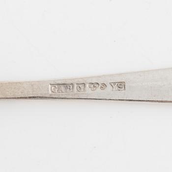 Jacob Ängman, a 'Rosenholm' silver cutlery, mark of GAB (71 pieces).