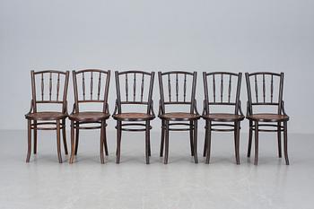 STOLAR, 6 st, varav 4 märkta; Thonet-Mundus.