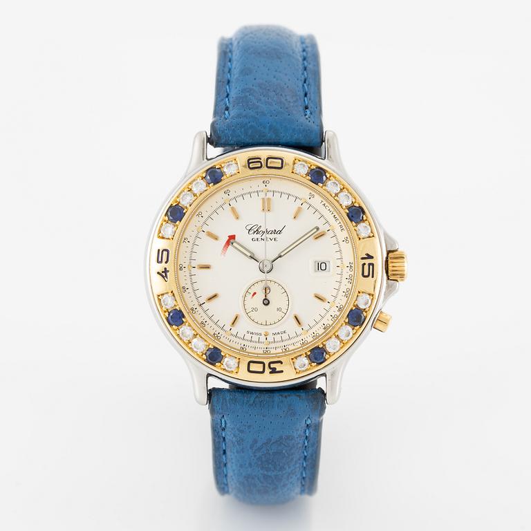 Chopard, Mille Miglia, "Monopusher", chronograph, wristwatch, 31 mm.