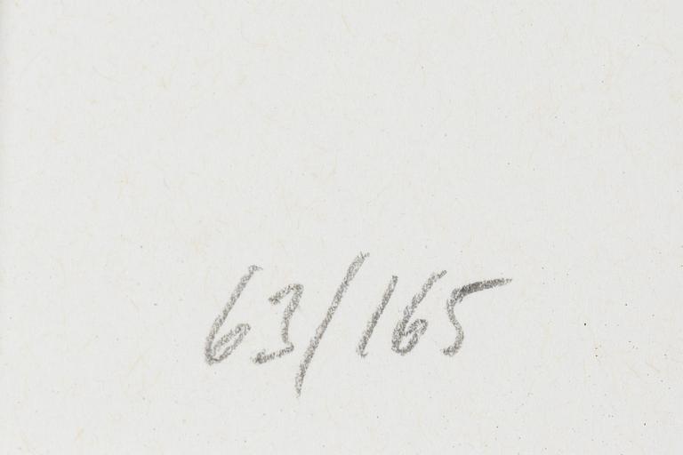 Makode Linde, färglitografi, signerad och numrerad 63/165.