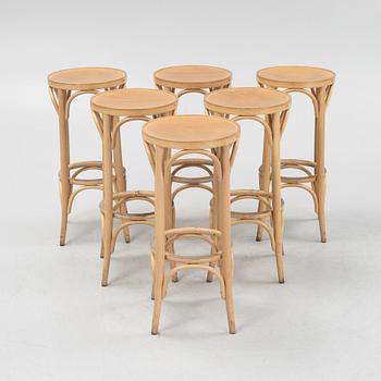 Bar stools, 6 pcs, "No 73" TON.