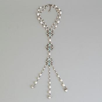 A necklace by Chanel from The Marie Antoinette Coollection 2013, runway piece.