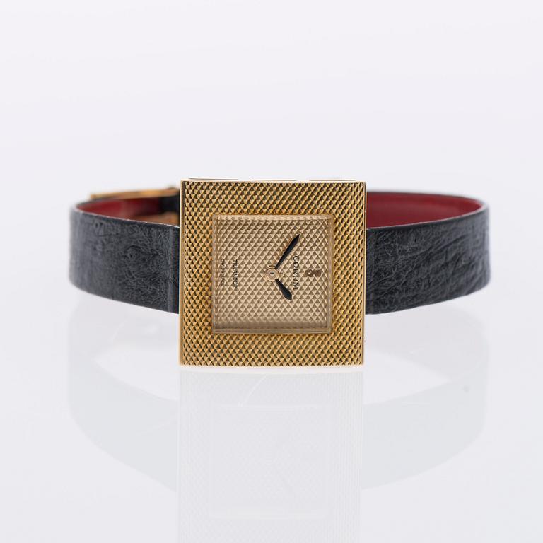 ARMBANDSUR, dam, Corum 18K guld, 1960-tal. Importör Tillander. Originaletui.