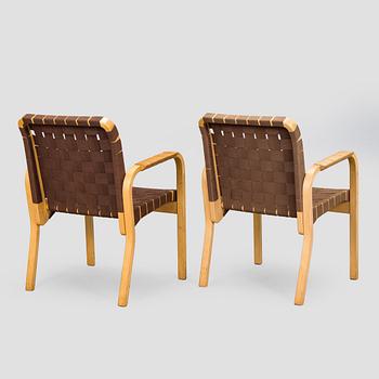 Alvar Aalto, Nojatuoleja, 4 kpl, 45 Artek, 1900-luvun loppu.