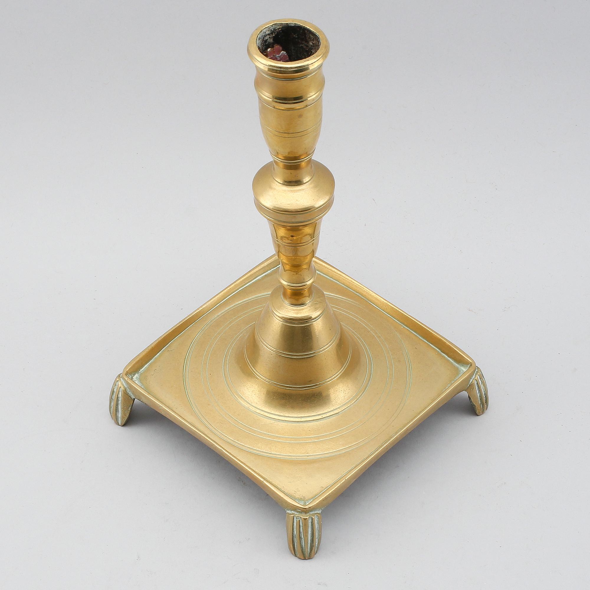 LJUSSTAKE, brons, 1600-tal.