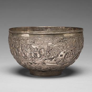 SKÅL, silver. Sen Qingdynasti omkring 1900.