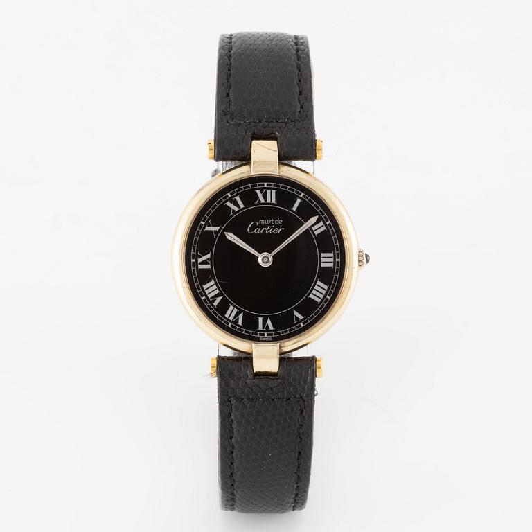 must de Cartier, Vendôme, wristwatch, 30 mm.