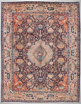 A Kashmar rug, 392 x 300 cm.