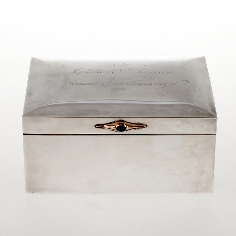 CIGARETTSKRIN, silver, GAB, Stockholm, 1914.