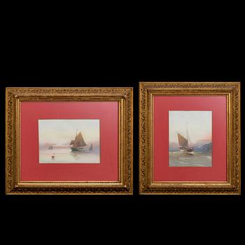 LUDVIG RICHARDE, a set of two pastels signed and dated.