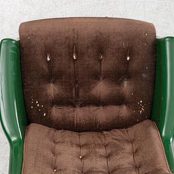 Alf Svensson, & Yngve Sandström, armchairs, a pair, "Form 8"/"Galaxy", DUX, 1970s.