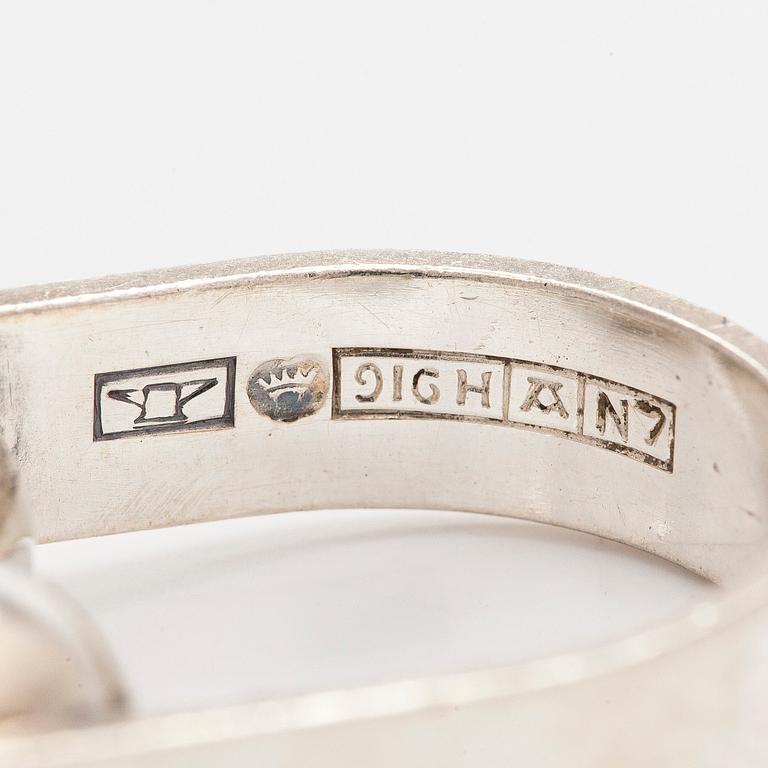 Elis Kauppi, ring, silver, Kupittaan Kulta, Åbo 1966.