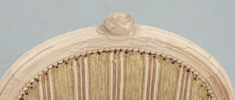 STOLAR, ett par, gustaviansk stil, 1900-talets slut.