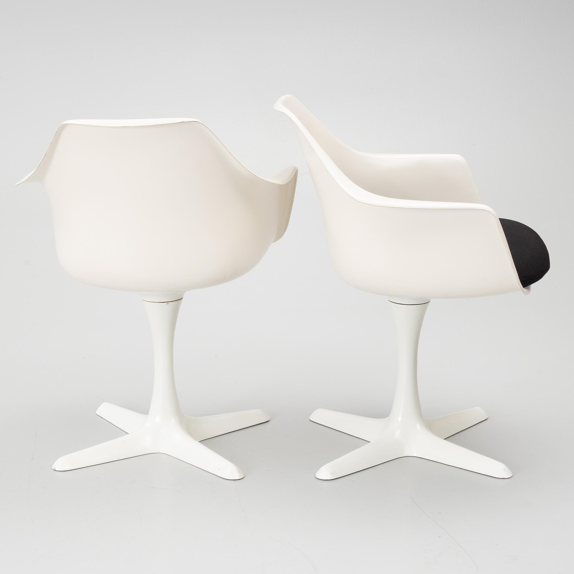 Maurice Burke, Chairs, 4 pieces, Arkana, England, late 20th century.