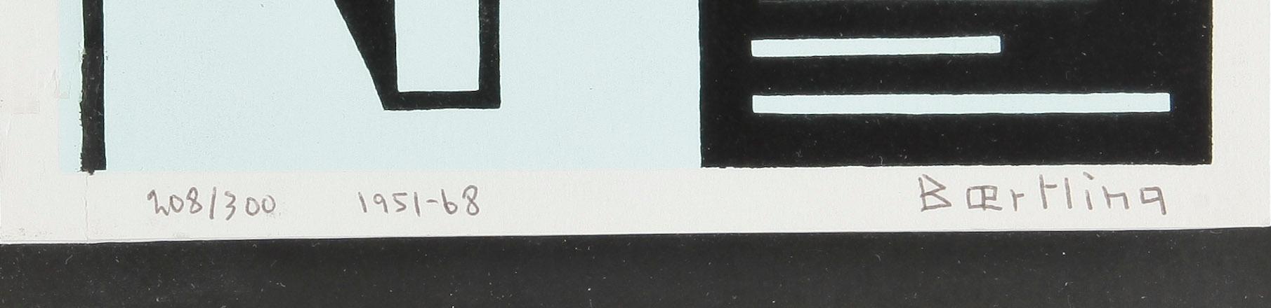 OLLE BAERTLING, färgserigrafi. Signerad och daterad 1967-68. Numrerad 208/300.
