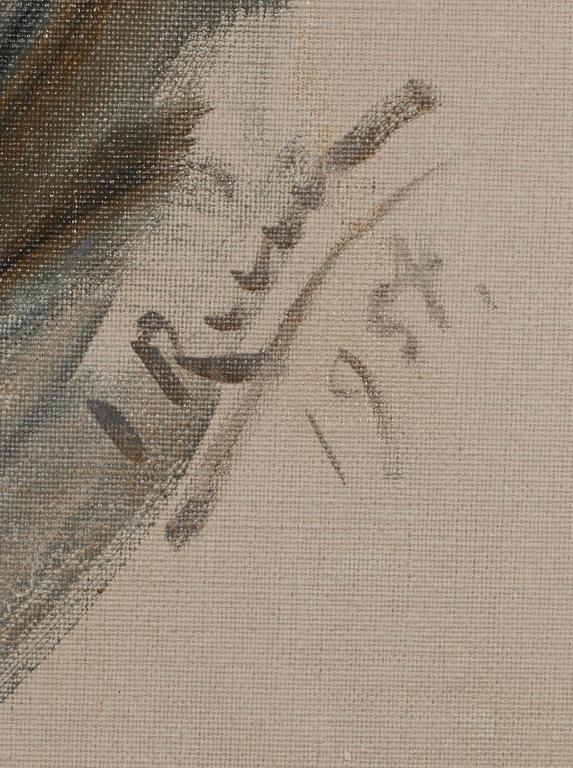 INGRID RUIN, olja på duk, uppfodrad på pannå, sign. och dat. 1954.