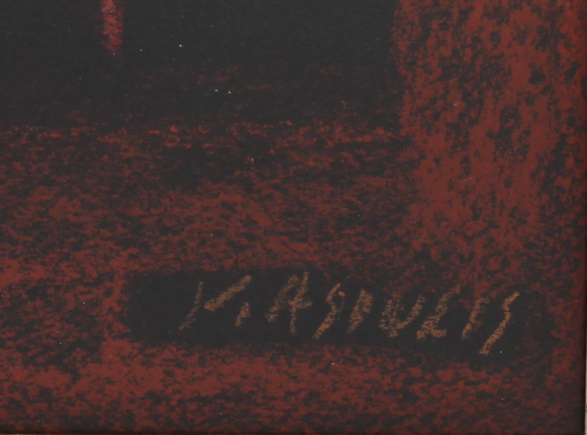 VYTAUTAS KASIULIS, pastell, signerad.