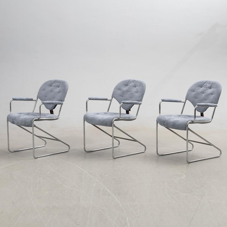 Sam Larsson, Armchairs, three pieces, "Sam", Dux, 1980s.