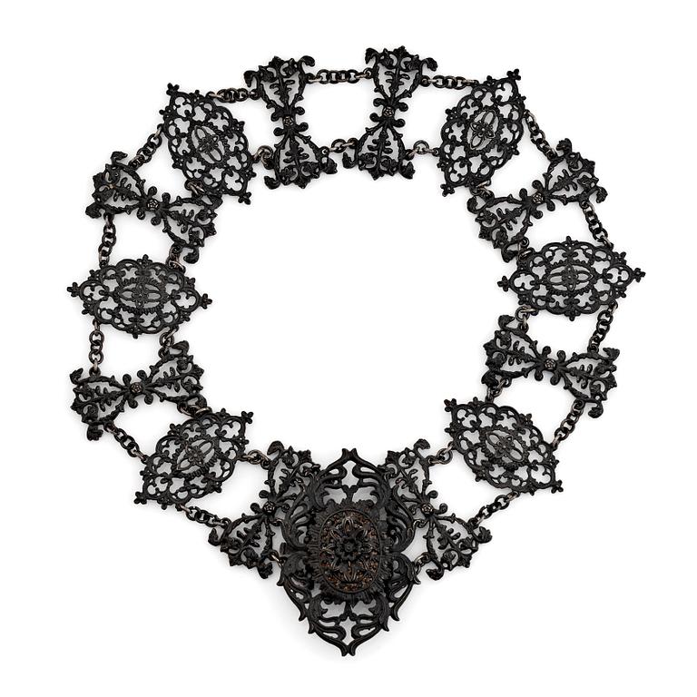 A Berlin iron necklace.