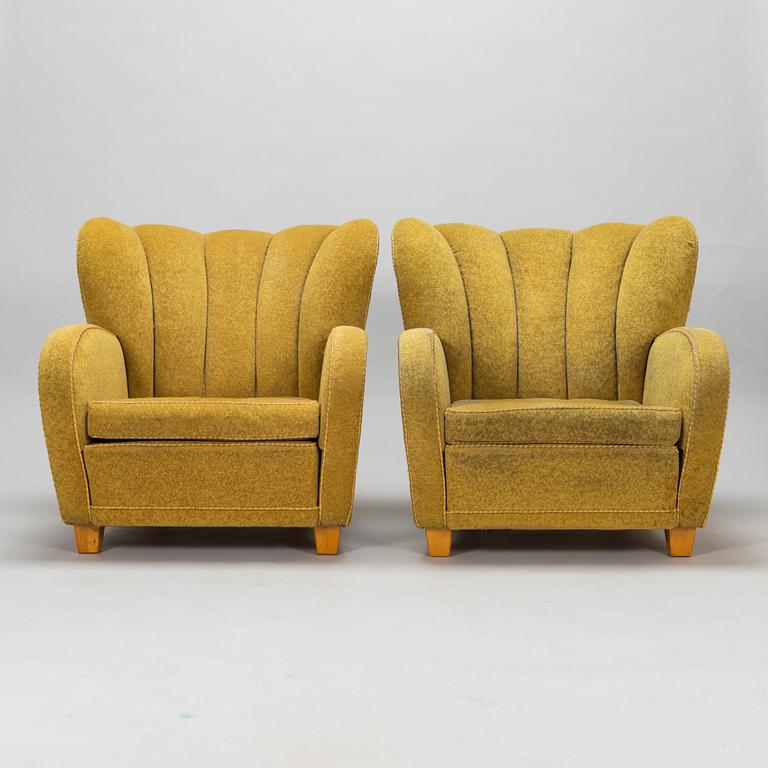 Fåtöljer, ett par, 1900-talets mitt.