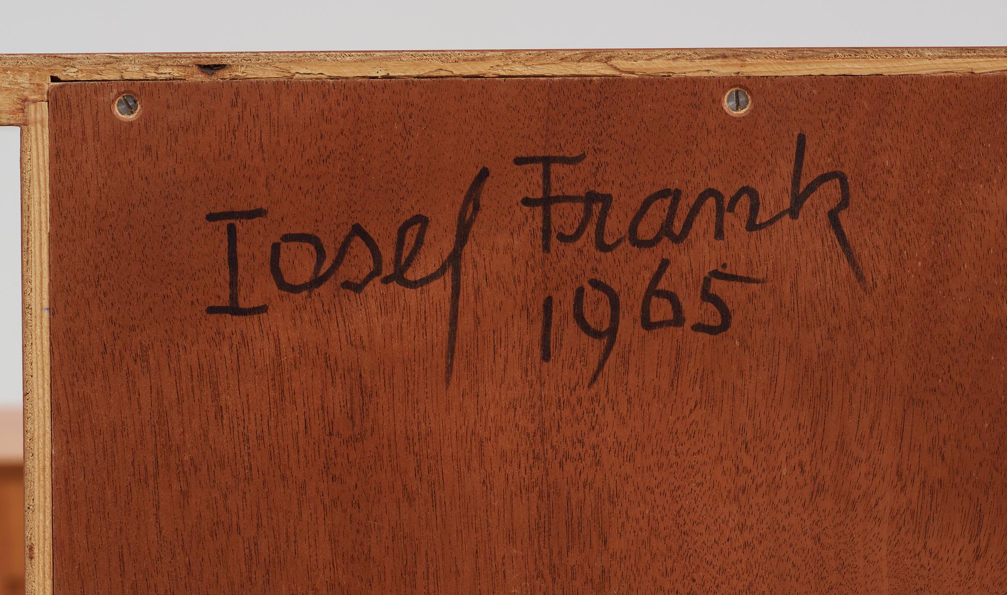 JOSEF FRANK, bokhylla, 3 sektioner, Firma Svenskt Tenn, 1965.