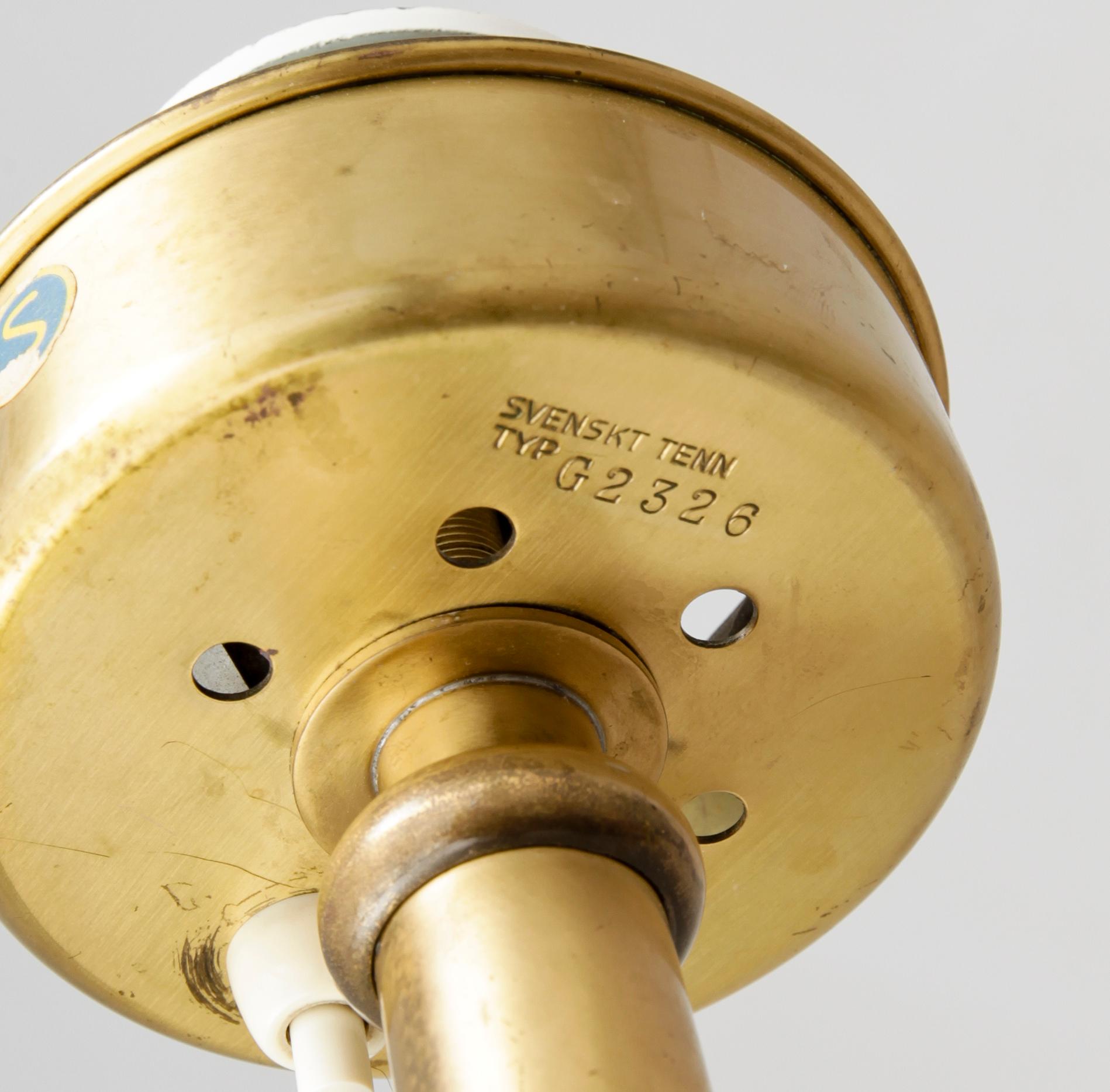 GOLVLAMPA, mässing, modell 2326, Josef Frank, Firma Svenskt Tenn.