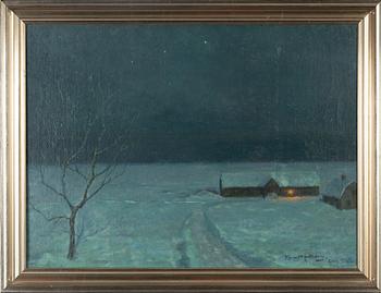 Bengt Hedberg, olja på duk, signerad, daterad 1918.