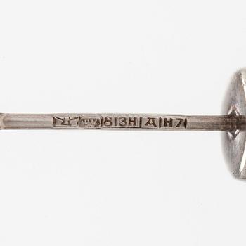 Elis Kauppi, pendant, silver, tiger's eye.